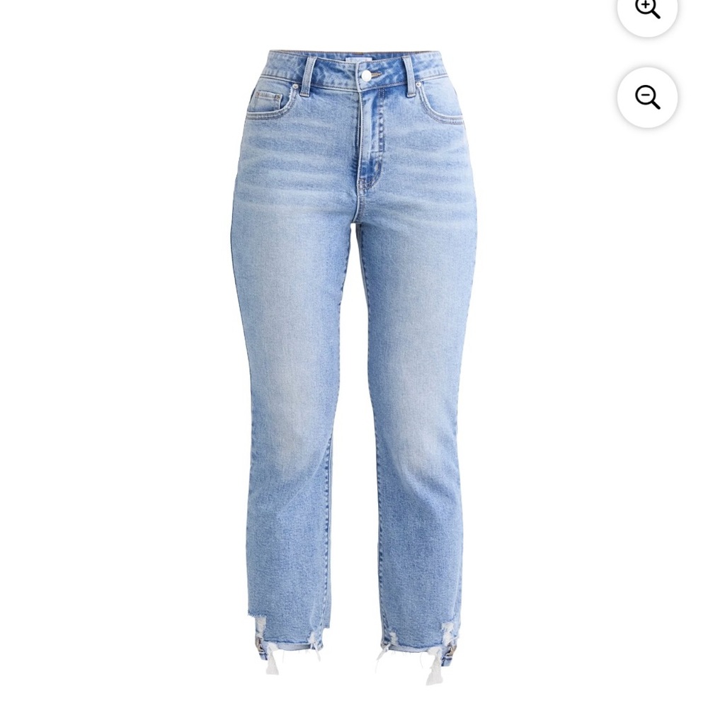 Time and Tru High Rise Raw Hem Jeans